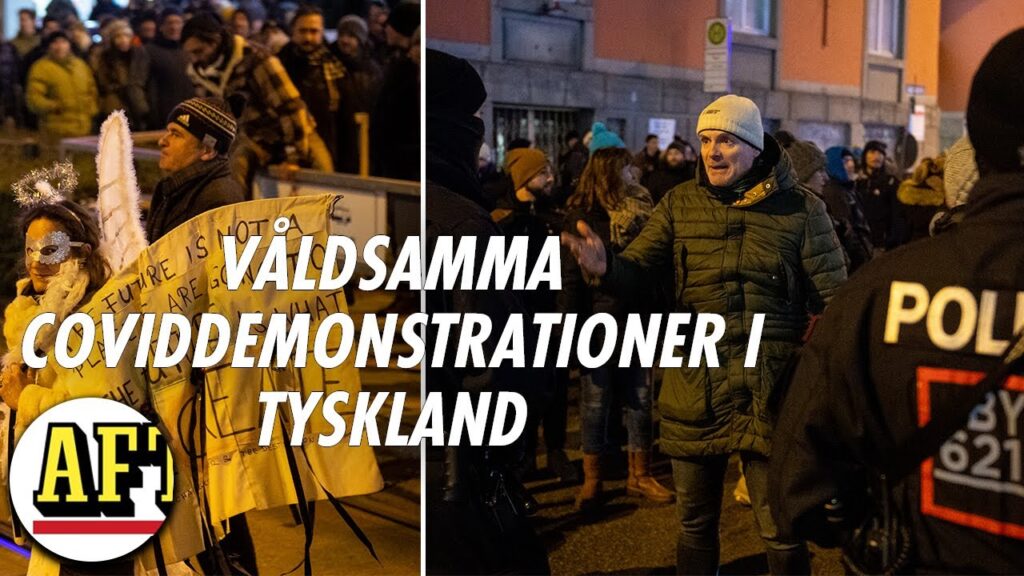 Våldsamma demonstrationer mot restriktioner skakar Tyskland – 700 bötfällda