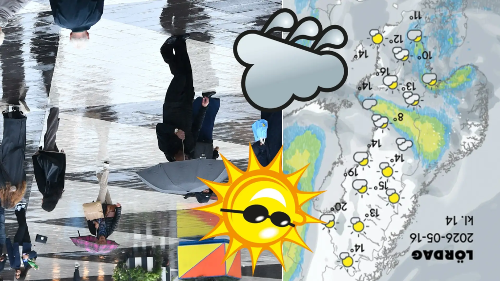 Haparanda får sol och värme – Stockholm har regn och kyla