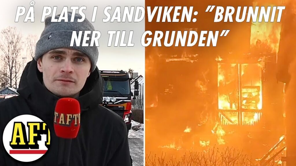 Aftonbladet på plats efter branden i Sandviken: “Brunnit ner till grunden”