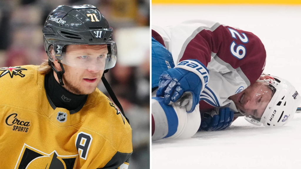 Colorado Avalanche illa ute – Nathan MacKinnon blev liggande i smärtor | NHL