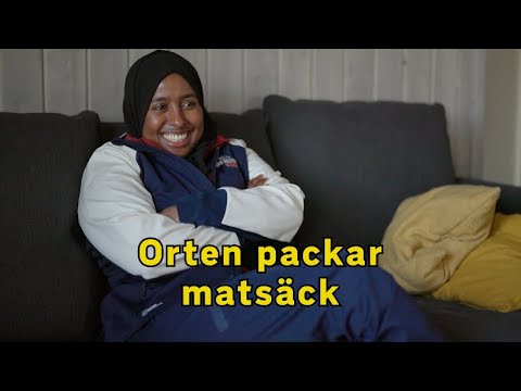 Orten packar en matsĂ€ck đ€Ł