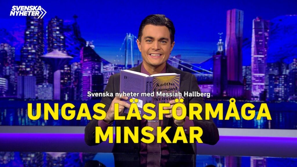 Svenska nyheter om ungas sviktande läsförmåga