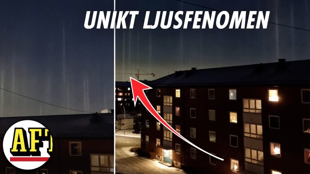 Se unika ljusfenomenet över Oslo: Ljuspelare