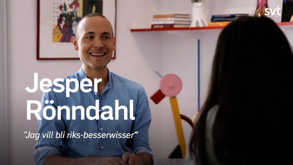 Jesper Rönndahl: “Jag vill bli riks-besserwisser” | SVT