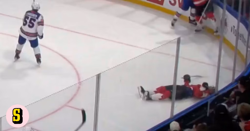 Kanadas Evan Bouchard sänktes mot USA i hockey-VM
