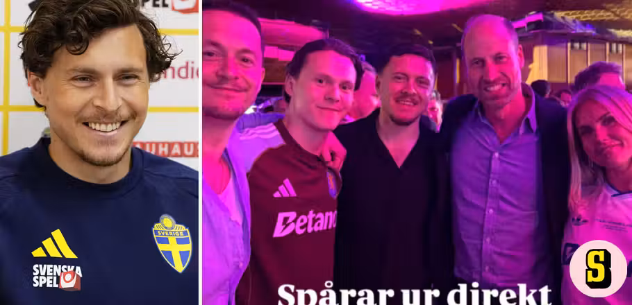 Victor Nilsson Lindelöf ordnade selfie med prins William efter Europa League-titeln