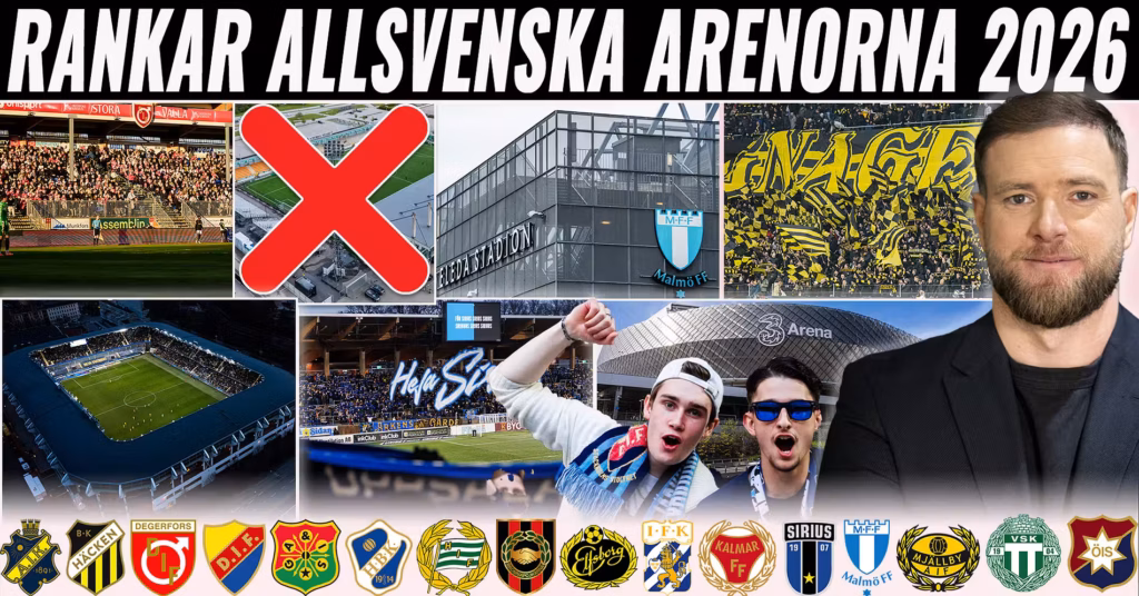 Guidetti rankar allsvenska arenorna 2026: Dissar Strawberry