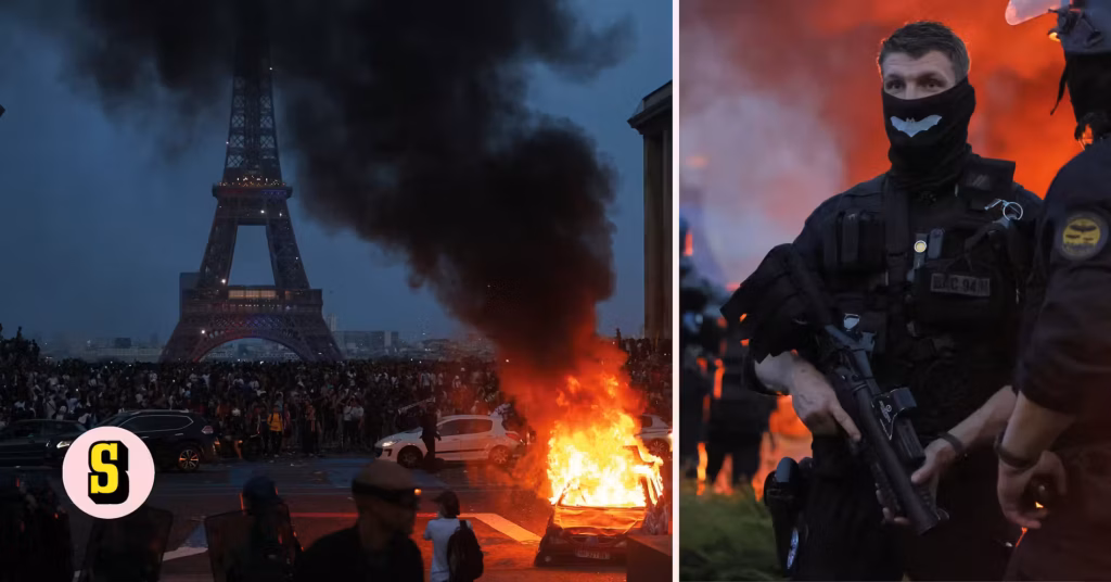 Kaos på gatorna i Paris efter PSG:s CL-titel