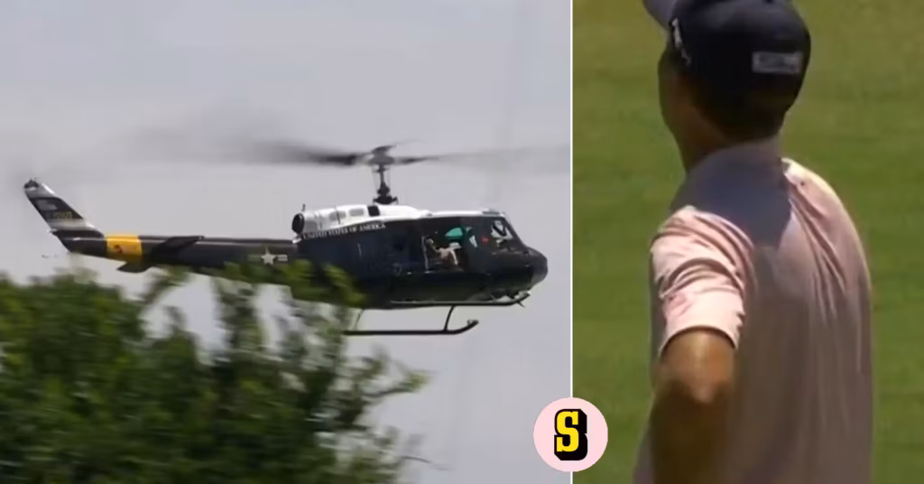 Helikopter flög in i Charles Schwab Challenge