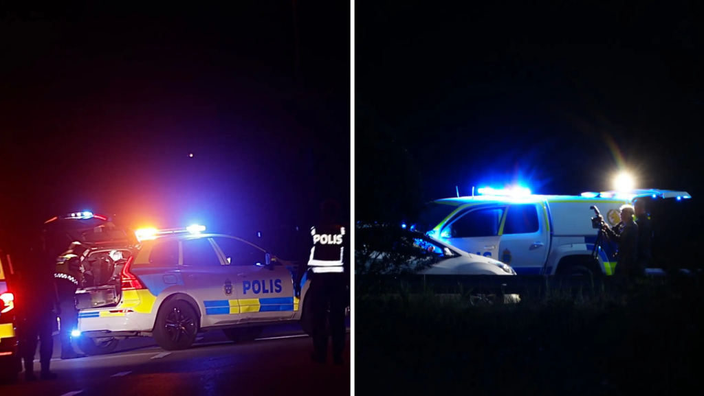 Barn var i akut fara i Nynäshamn – man sköts ihjäl av polis
