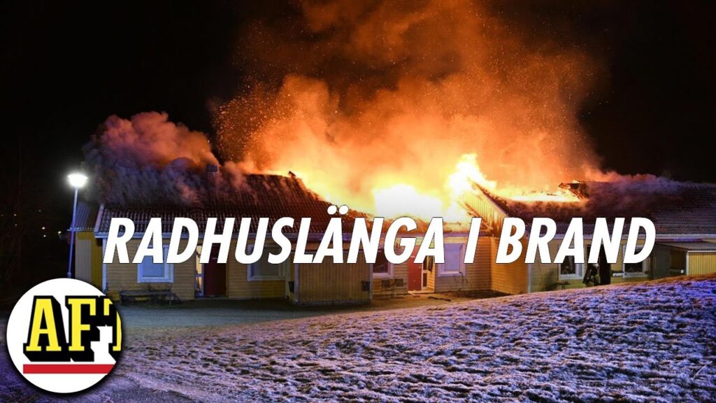 Radhuslänga utom räddning: ”En totalbrand”
