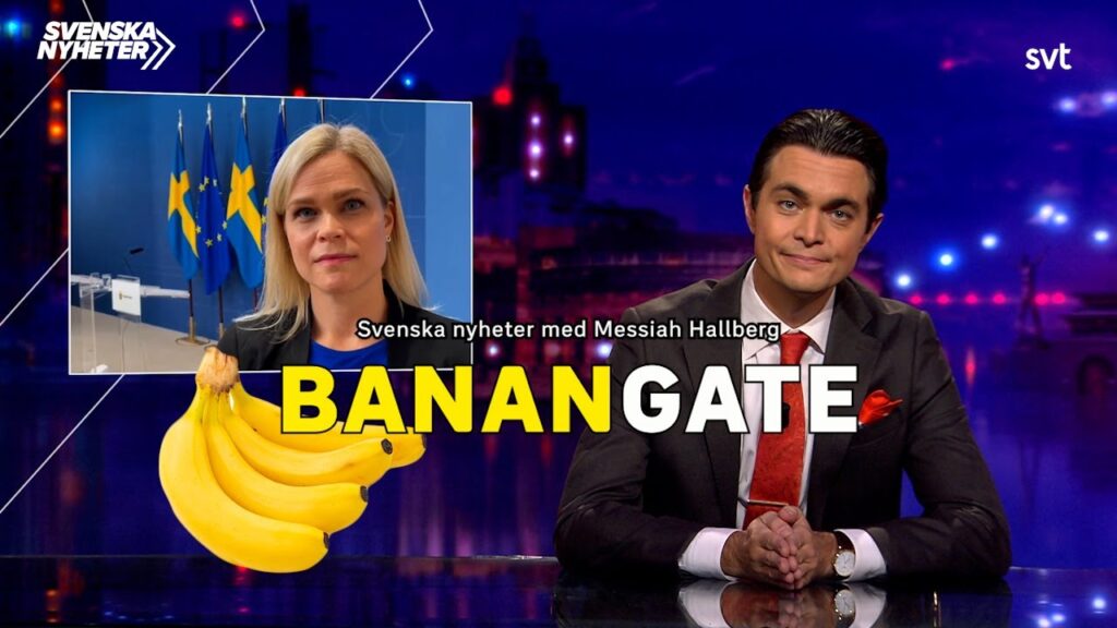 Svenska nyheter – satiriska bananer tog över media
